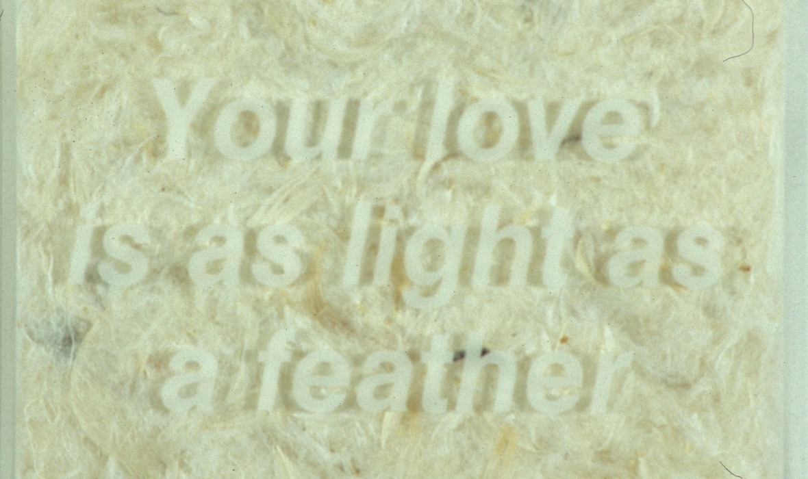 Olga Cironis, Your love is as light as a feather (detail)