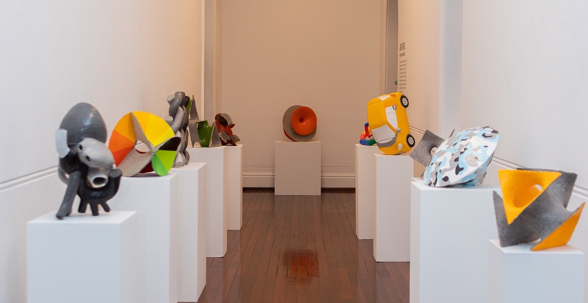 James Angus: Papier Mache for Beginners, installation view. Photography by Steph Pease.