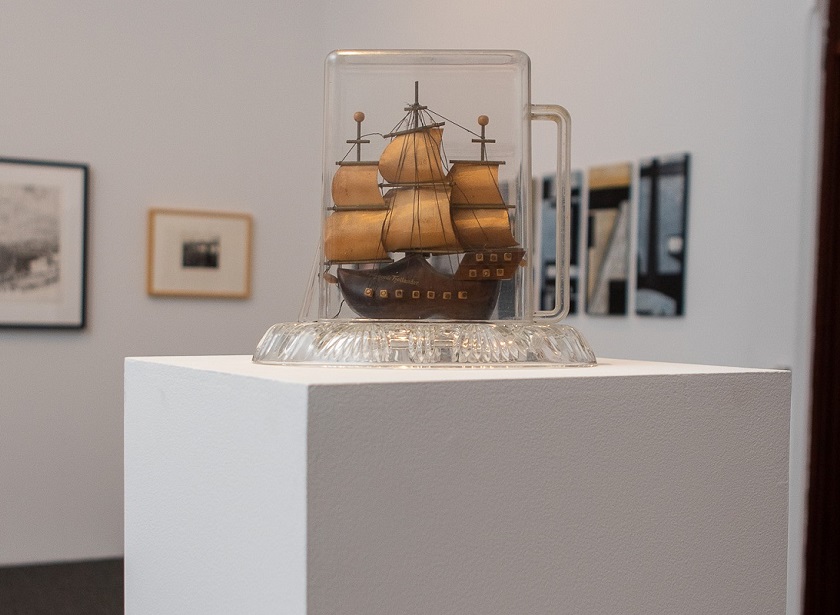 Andrew Hayim de Vries, Untitled, 2004, glass, plastic and timber boat, Photography by Steph Pease.