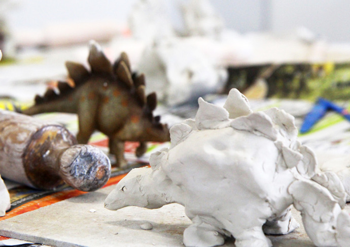 Image forPrehistoric Clay Dinosaurs For Older Kids