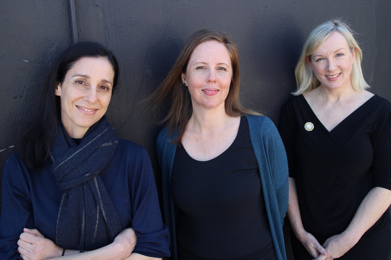 2020 Hungerford Award finalists Maria Papas, Joanna Morrison & Sharron Booth. Image courtesy of Fremantle Press