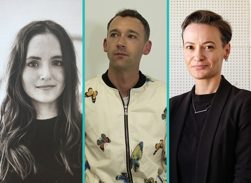 Pilar Mata Dupont, Andrew Nicholls and Theo Constantino will discuss their works in the exhibition